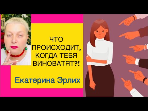 Видео: ЧТО ПРОИСХОДИТ КОГДА ВАС ВИНОВАТЯТ?! Психолог Екатерина Эрлих