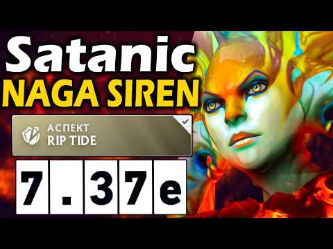 Видео: Сатаник на Идеальной Нага Сирене! - Satanic Naga Siren 7.37 ДОТА 2