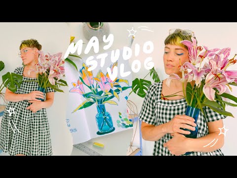 Видео: сборка стола, рисование, общение ❋ студийный видеоблог May