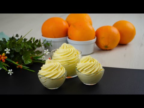 Видео: Вкусный апельсиновый крем для тортов, мороженого и капкейков | Легко и здорово