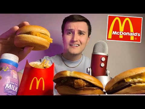 Видео: ASMR | Поедание ХУДШИХ блюд из меню McDonald’s 🤢 (мукбанг)
