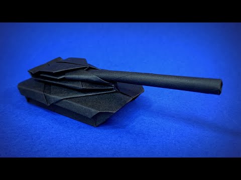 Видео: Как сделать бумажный Танк | Танк оригами