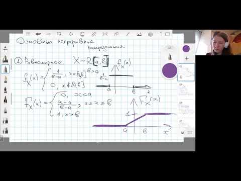 Видео: Основные непрерывные распределения. Нормальное, Равномерное, Экспоненциальное. ТВиМС. Семинар