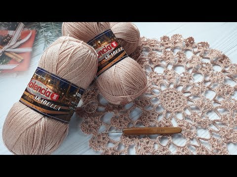 Видео: Скатерть крючком. Обзор. Схема.