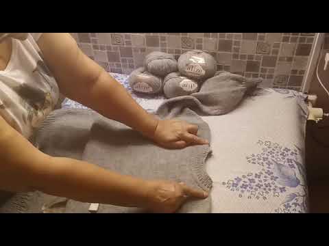 Видео: Свитер  с листьями спицами на подростка.