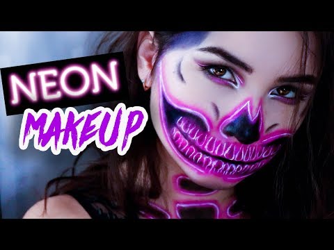 Видео: HALLOWEEN MAKEUP💀NEONовый череп💀ПРОСТОЙ макияж на Хэллоуин