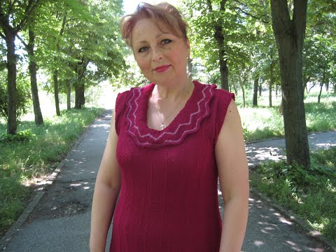 Видео: Вязание спицами, моя коллекция платьев на лето с коротким рукавом, knitting for different women