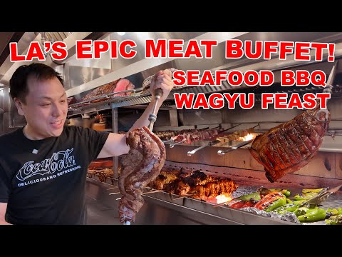 Видео: 🔥Бразильский стейк-хаус KOREATOWN MEATS в Лос-Анджелесе?! Бесконечное разнообразие мяса + вагю + ...