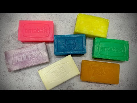 Видео: Dry soap cutting 🩷💙💚💛🧡🤍/ Резка сухого китайского мыла/ ASMR