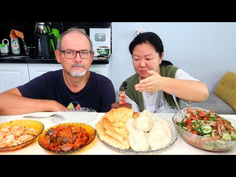 Видео: МУКБАНГ ПИГОДИ, ОСЕТИНСКИЕ ПИРОГИ, ЧИМЧИ и БАКЛАЖАНЫ ПО ГРУЗИНСКИ и салат