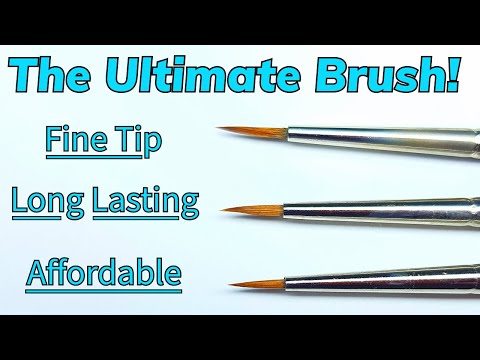 Видео: Выбираем лучшую бюджетную кисть для рисования | Rosemary & Co Kolinsky Sable