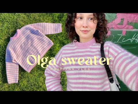 Видео: Вяжу свитер «Ольга» от PetiteKnit | Мой первый влог (sub)