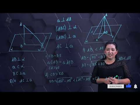 Видео: Үш перпендикуляр туралы теорема. 10 сынып.
