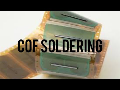 Видео: Пайка COF шлейфа | COF soldering to matrix bar