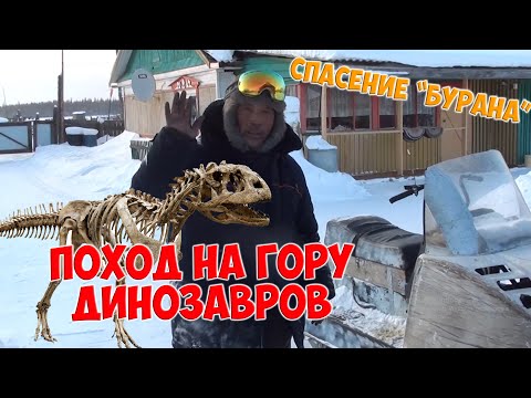 Видео: Поход на гору ДИНОЗАВРОВ / спасение снегохода "Буран"