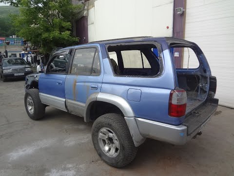 Видео: Замена крыши Toyota Hilux Surf 185 "Ласточка"