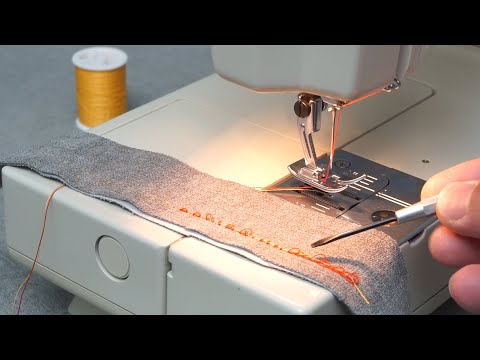 Видео: Проблемы натяжения при шитье. Объяснение натяжения верхней и нижней нити.