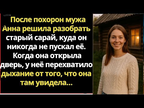 Видео: После похорон мужа Анна решила разобрать старый сарай, куда он никогда не пускал её.Когда она открыл