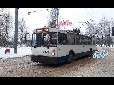 Видео: Троллейбус ЗиУ 682Г 018 ГОР борт 5324 маршрут 13 СПб