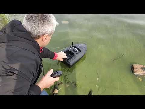 Видео: Тест-драйв кораблик прикормочный Flytec 2019 NEW однобоксовый с джойстиком