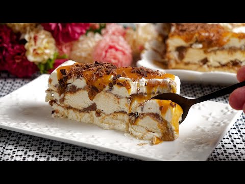 Видео: Торт-мороженое - карамельно-шоколадный без кристалликов льда режется легко!