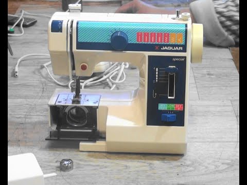 Видео: Швейная машинка mini jaguar 281