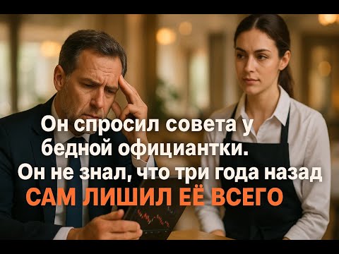 Видео: Он спросил у официантки как спасти миллионы, а она оказалась той, кого он уничтожил 3 года назад