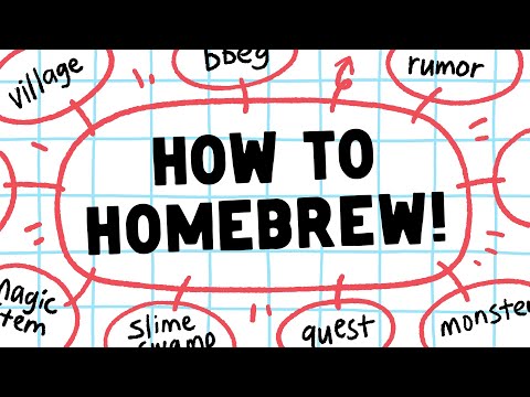 Видео: Как написать домашнюю приключенческую TTRPG!