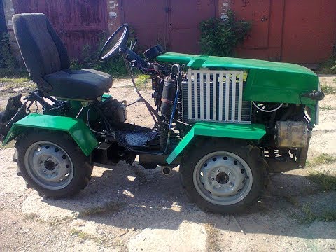 Видео: Самодельный трактор с двигателем "Ока". Череповец. Часть 2.