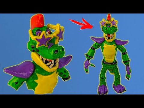 Видео: Глэмрок Монти ФНАФ 9 лепим из пластилина FNAF Security Breach