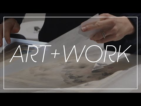 Видео: Искусство + Работа | Удаление пятен с японской гравюры