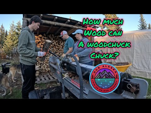 Видео: Заготовка дров до наступления холодной зимы на нашей усадьбе на Аляске, не подключенной к электро...