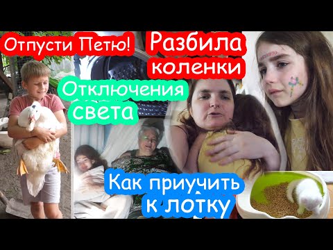 Видео: VLOG Треш денёк. Разбила коленки. Света нет, а мастер приехал. Запустили генератор
