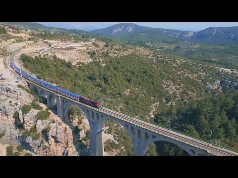 Видео: Varda viaduk. Мост Варда. Он же мост Джеймса Бонда. Турция.