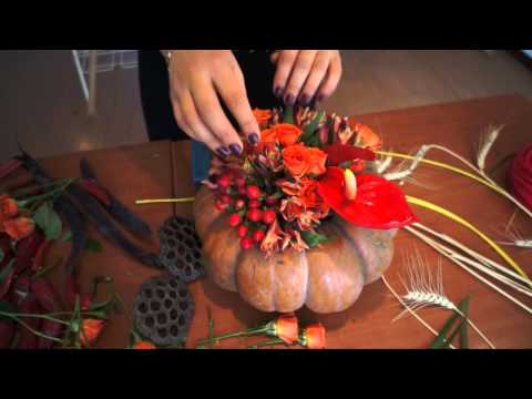 Видео: Как сделать композицию в тыкве