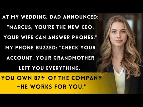 Видео: На нашей свадьбе папа передал моему мужу семейный бизнес. «Твоя жена может быть секретарём», — ск...