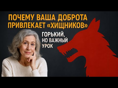 Видео: Почему ваша доброта привлекает «ХИЩНИКОВ»  горький, но важный урок
