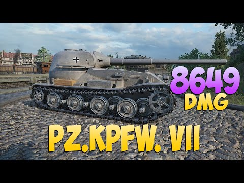 Видео: Pz.Kpfw. VII - 6 Фрагов 8.6K Урона - Специалист! - Мир Танков