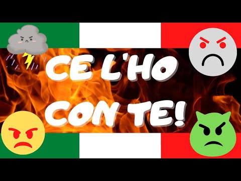 Видео: CE L'HO CON TE! - Значит ли это что-то хорошее? - Диалог с глаголом AVERCELA