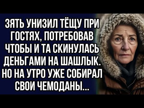 Видео: Зять унизил тёщу при гостях, потребовав чтобы и та скинулась деньгами на шашлык. Но на утро...