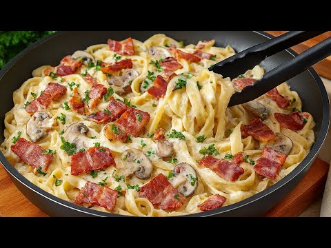 Видео: Вкуснейшая паста за 5 минут! Простой и вкусный рецепт пасты со сливочным соусом.