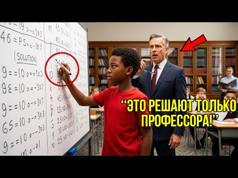 Видео: 8-Летний Мальчик Из Бедного Района Решил «Невозможную Задачу» За Минуту — Профессора Просто Онемели!