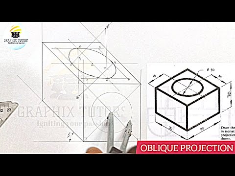 Видео: Окружности, дуги и кривые на параллелепипеде в косой проекции. #КОСАЯ _ ИЗОМЕТРИЧНАЯ В КОСУЮ