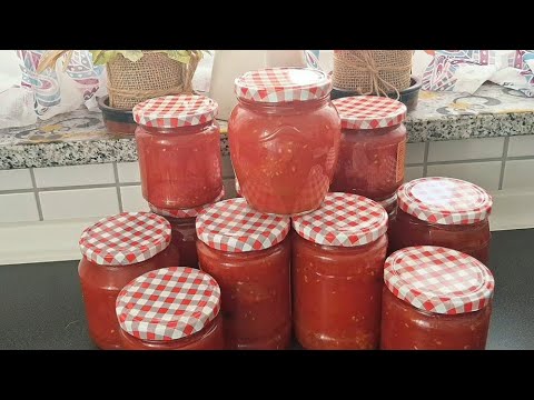 Видео: ...Помидоры дольками в собственном соку. Моя заготовка номер 1.Очень вкусно...