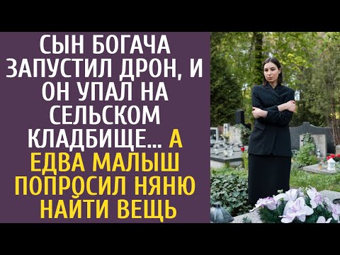 Видео: Сын богача запустил дрон, и он упал на сельском кладбище… А едва малыш попросил няню найти вещь