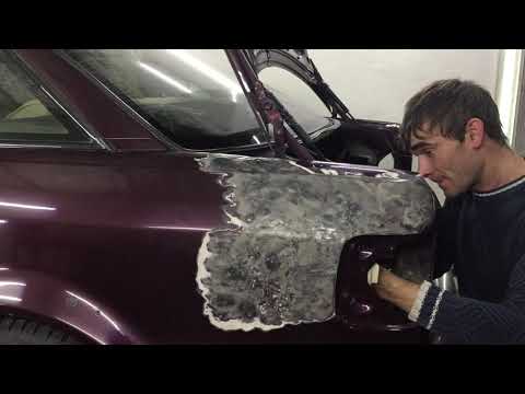 Видео: рихтовка крыла часть 1