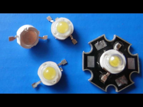 Видео: Как запитать мощный диод без резисторов (1W High Power Chip LED)