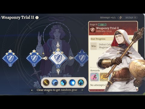 Видео: Weaponry Trial II - 55 (Stage 8). Прохождение, советы [Sword of Convallaria]
