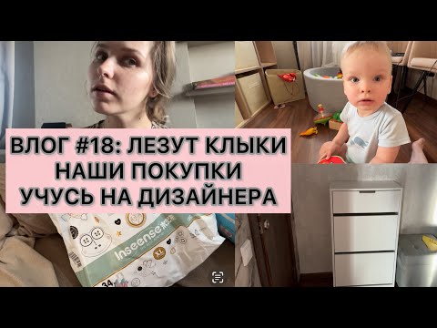 Видео: ВЛОГ#18: У АРТЕМИЯ ЛЕЗУТ КЛЫКИ😭|УЧУСЬ НА ДИЗАЙНЕРА|ПОКАЗЫВАЮ НАШИ ПОКУПКИ