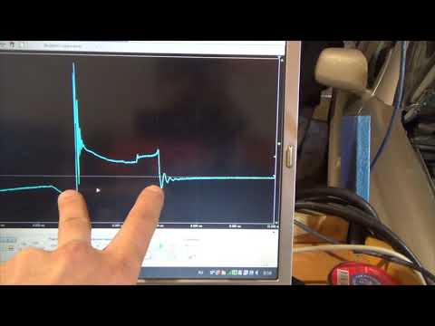 Видео: Тойота Клюгер 2AZ-FE диагностика системы зажигания мотортестером Диамаг-2.